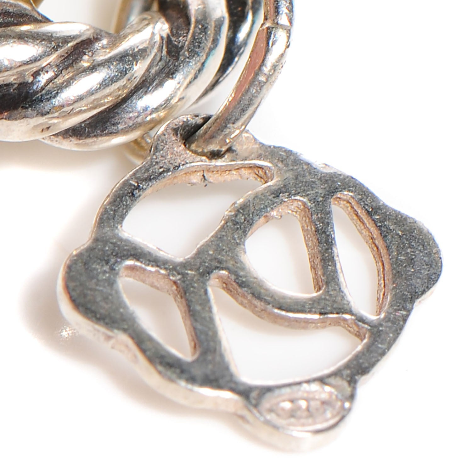 David Yurman Sterling Silver 18K Yellow Gold 10mm Medium Oval Link Bracelet 4 of 4