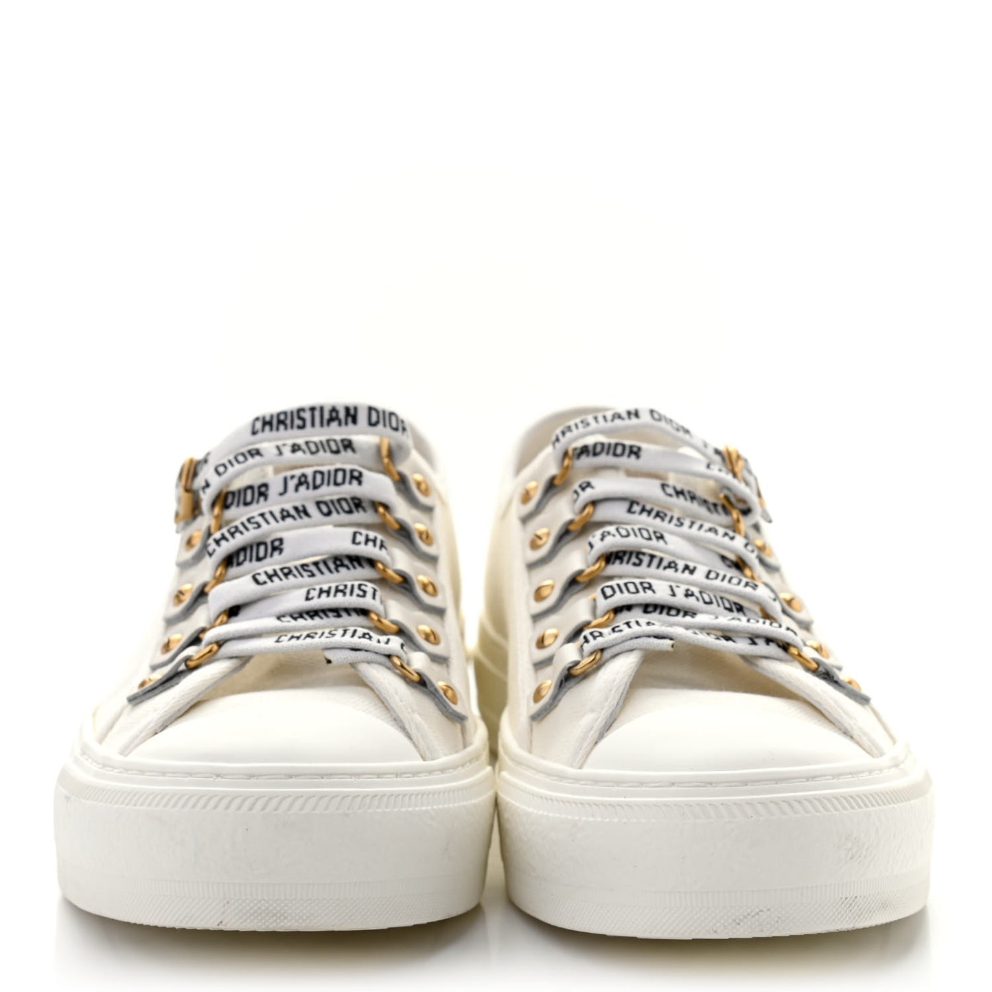Canvas Walk'n Dior Low Top Sneakers 37 White