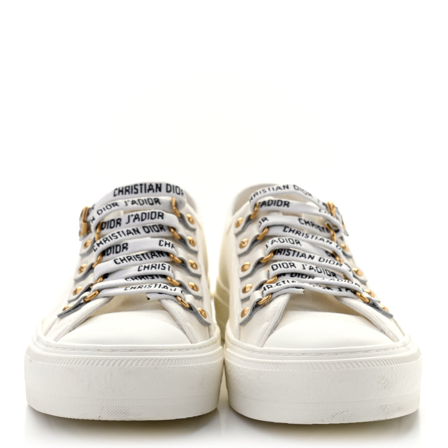 Christian Dior Canvas Walk'n Dior Low Top Sneakers 37 White 2 of 8