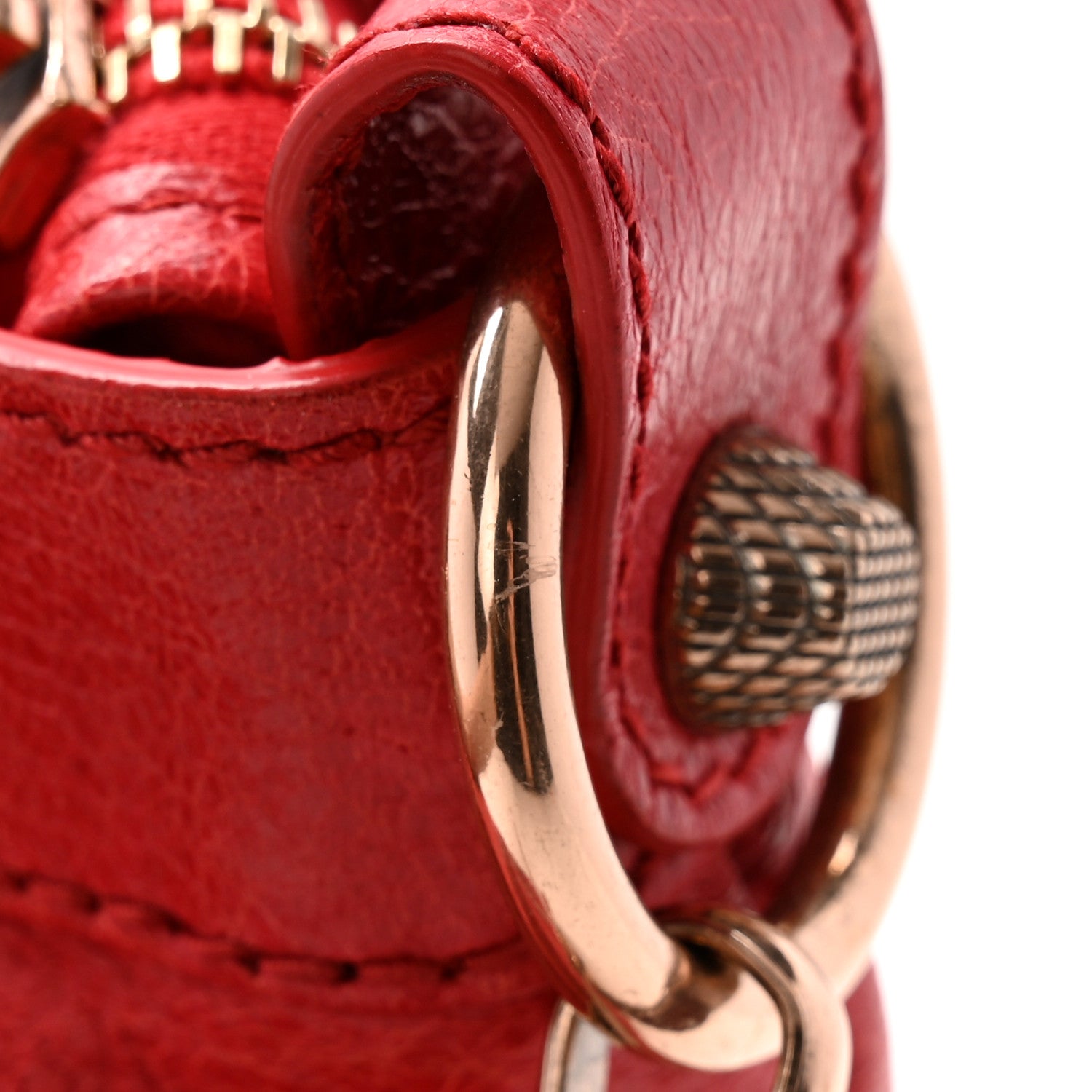 Balenciaga Agneau Giant 12 Rose Gold Hardware Town Rouge Coquelicot 12 of 13