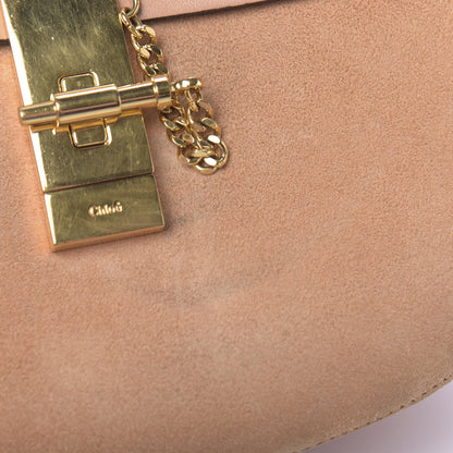 Chloe Suede Smooth Calfskin Drew Shoulder Bag Blushy Pink 7 of 12