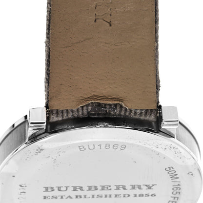 Burberry Stainless Steel Calfskin 38mm Heritage Nova Check Quartz Watch BU1869 6 of 6