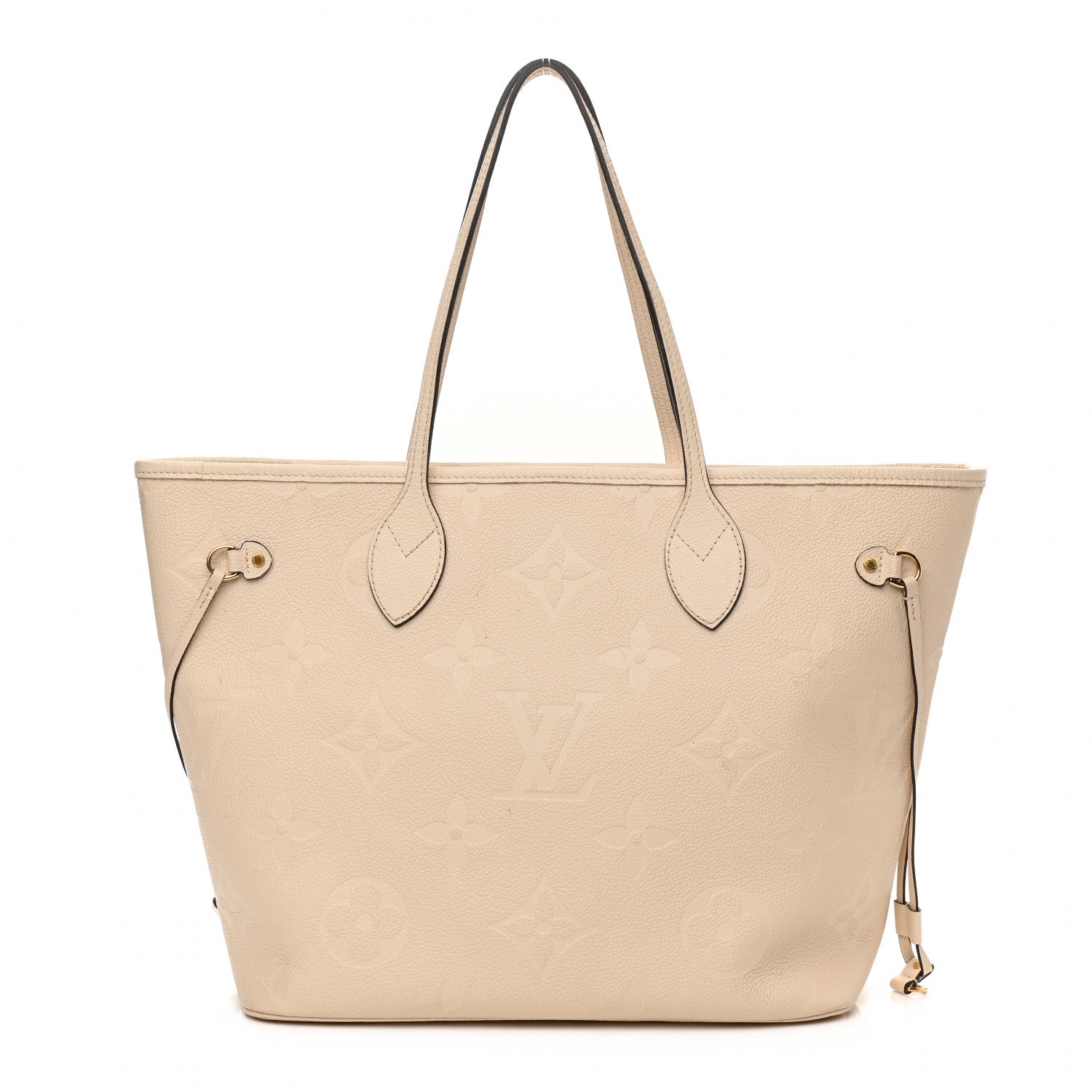 Louis Vuitton Empreinte Monogram Giant Neverfull MM Cream 3 of 10