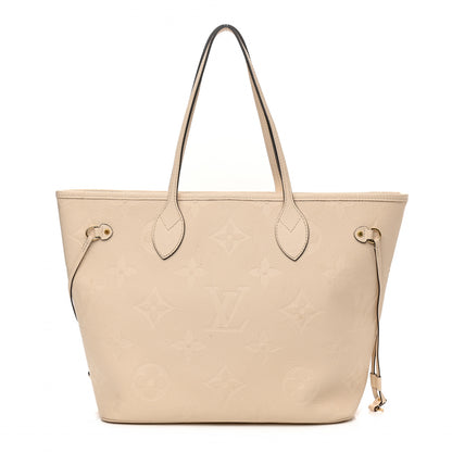 Louis Vuitton Empreinte Monogram Giant Neverfull MM Cream 3 of 10