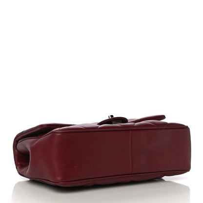 Chanel Lambskin Quilted Easy Carry Flap Burgundy 4 of 10