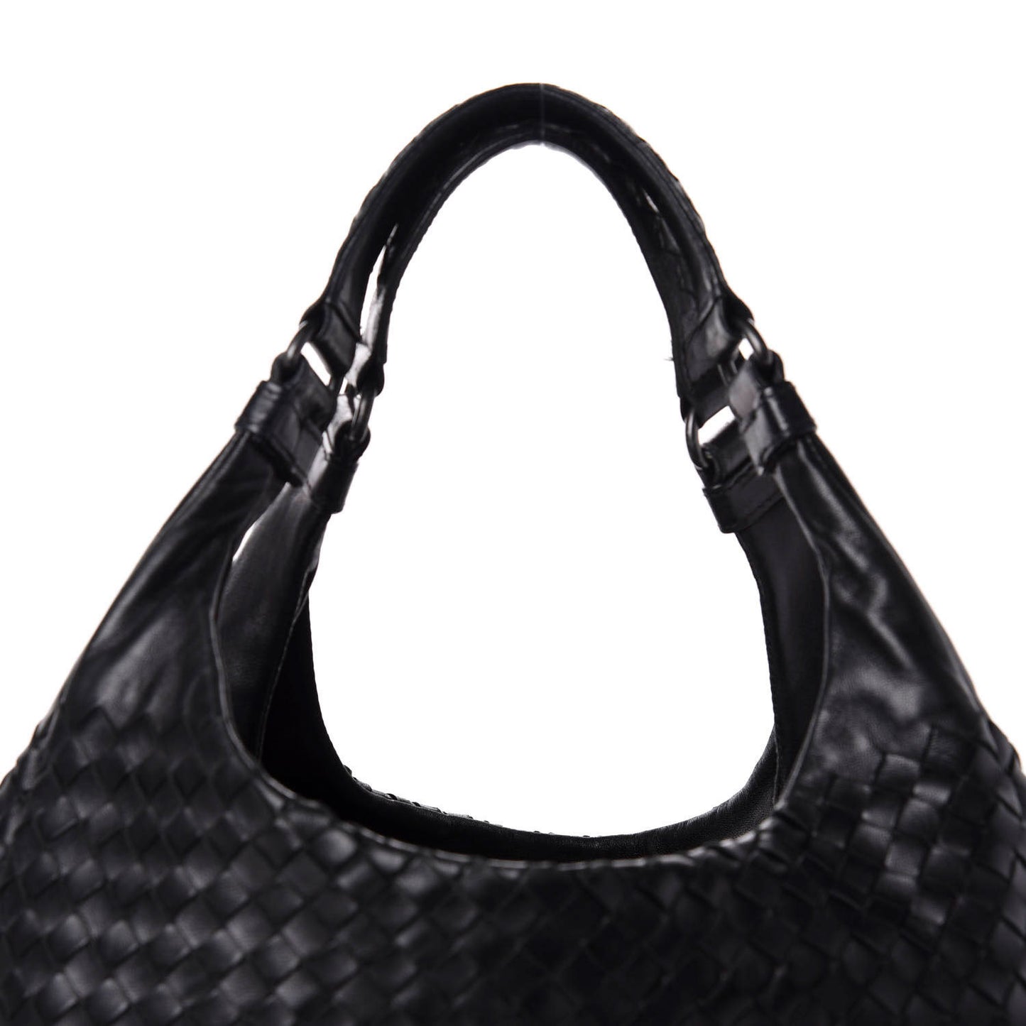 Nappa Intrecciato Medium Campana Black