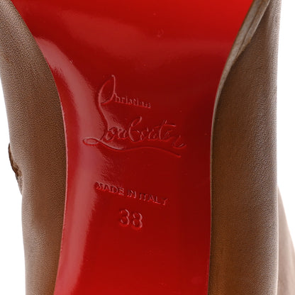 Christian Louboutin Calfskin Adox 85 Ankle Boots 38 Caramel 7 of 8