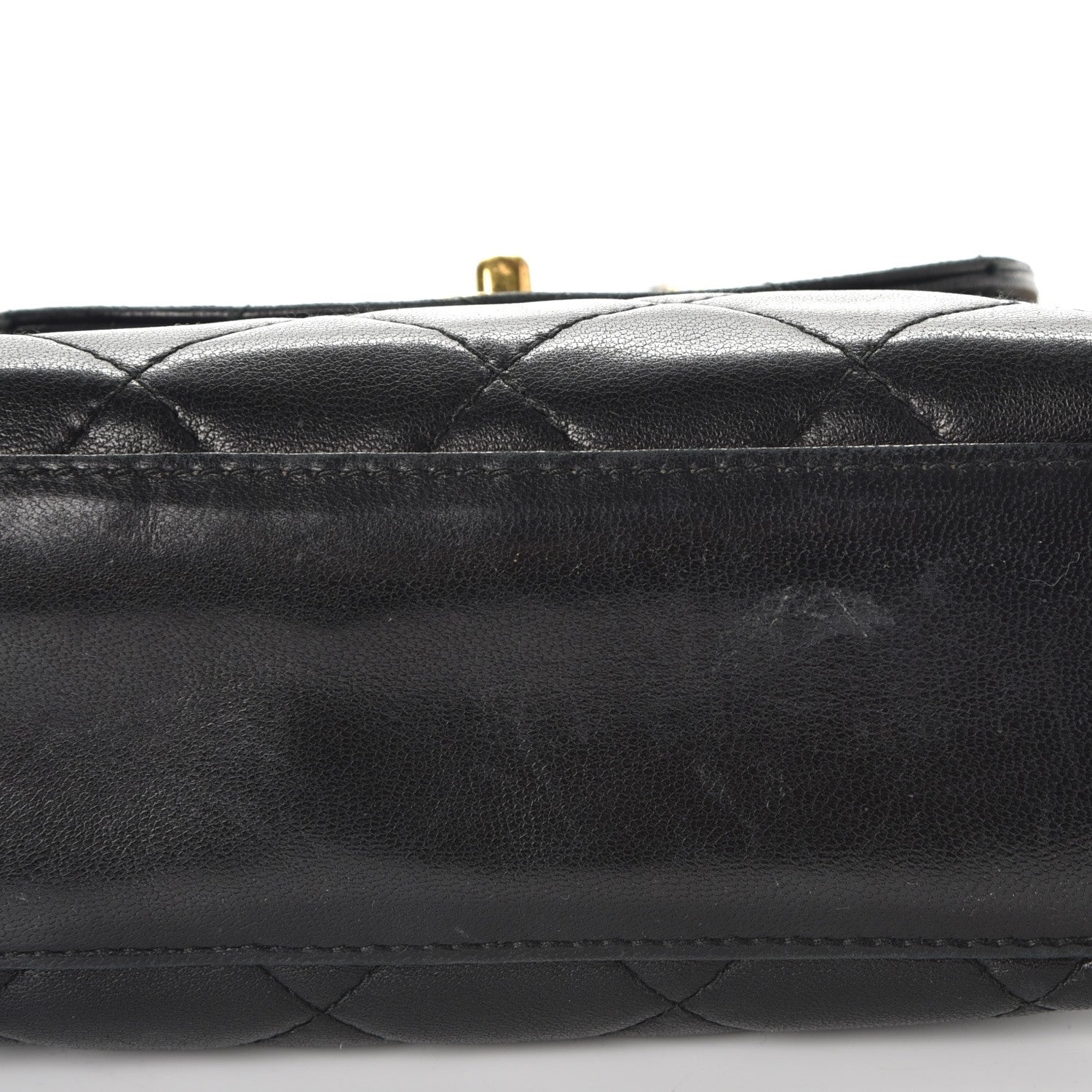 Chanel Lambskin Quilted 4 Chain Mini Flap Black 10 of 11