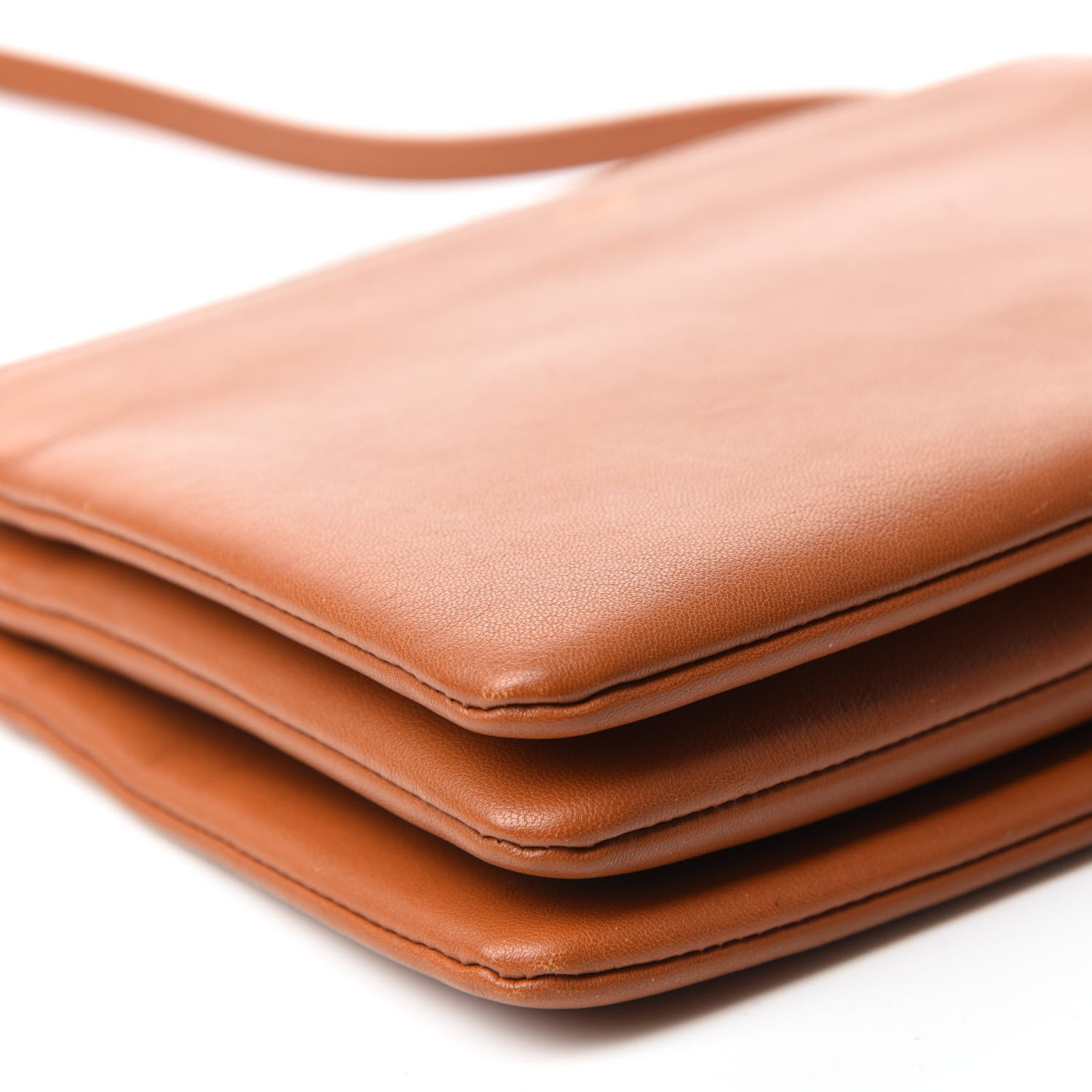 Celine Lambskin Small Trio Crossbody Bag Tawny 6 of 13