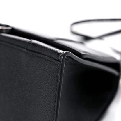 Balenciaga Grained Calfskin Small Hourglass Top Handle Bag Black 8 of 11