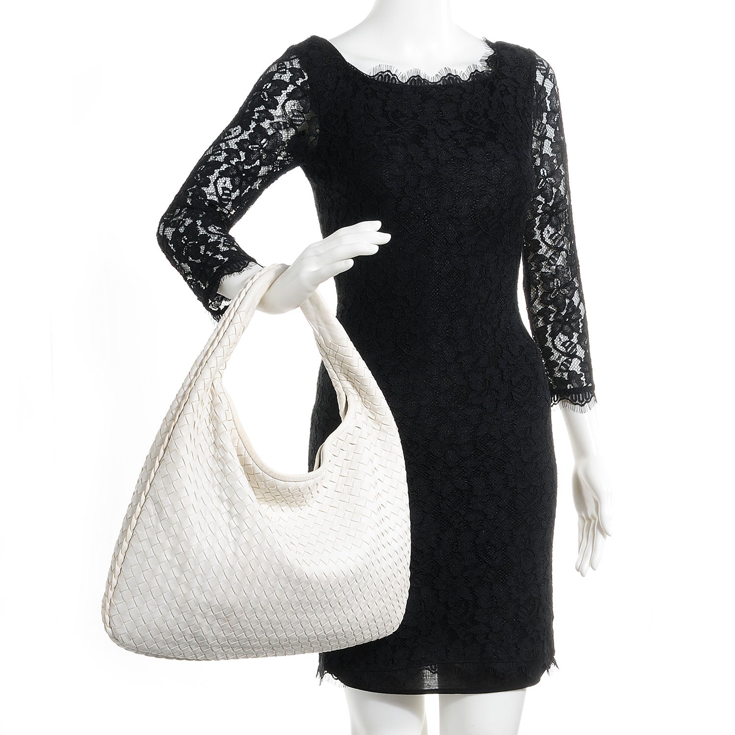 Bottega Veneta Nappa Intrecciato Large Hobo White 2 of 8
