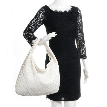 Bottega Veneta Nappa Intrecciato Large Hobo White 2 of 8
