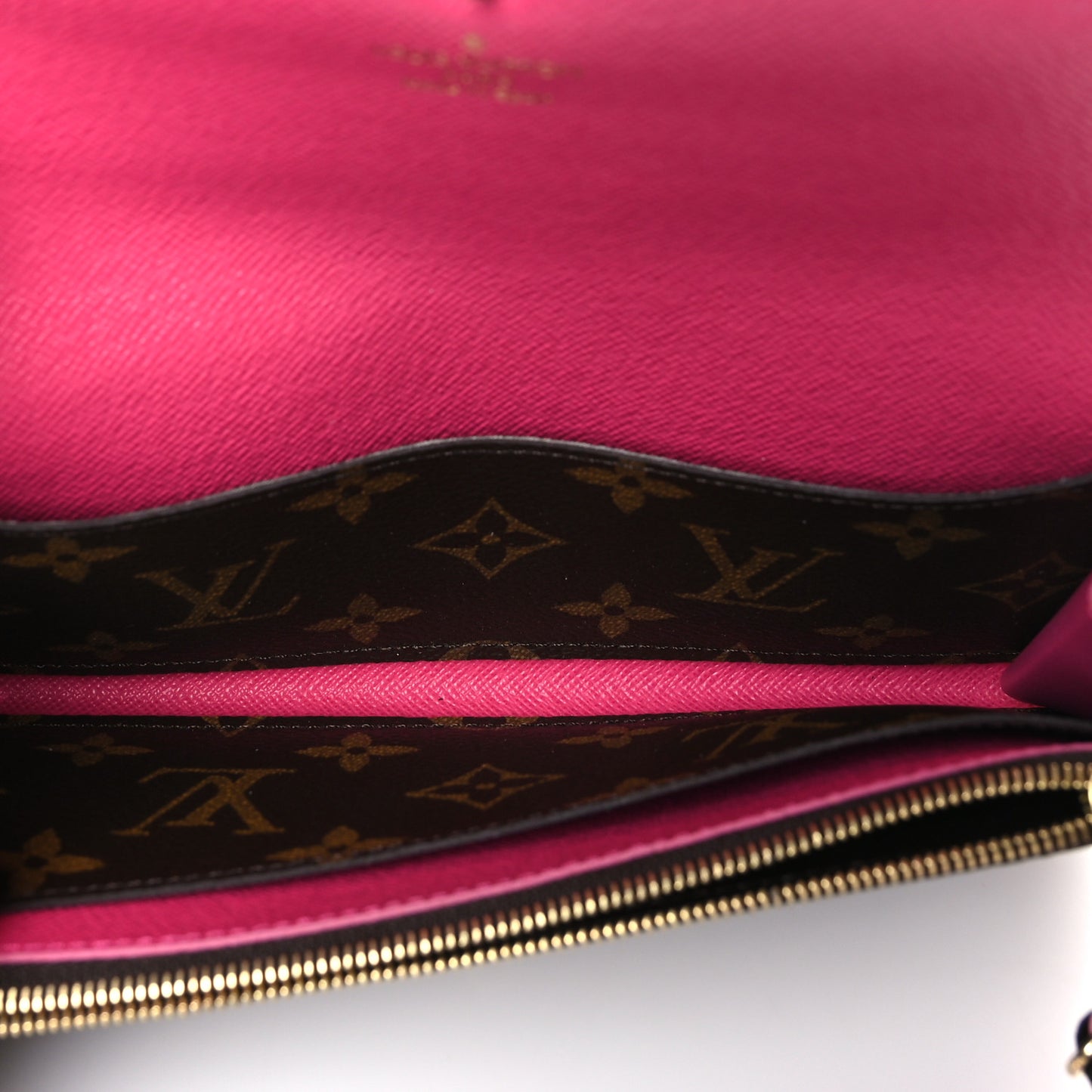 Monogram Bloom Flower Emilie Wallet Fuchsia