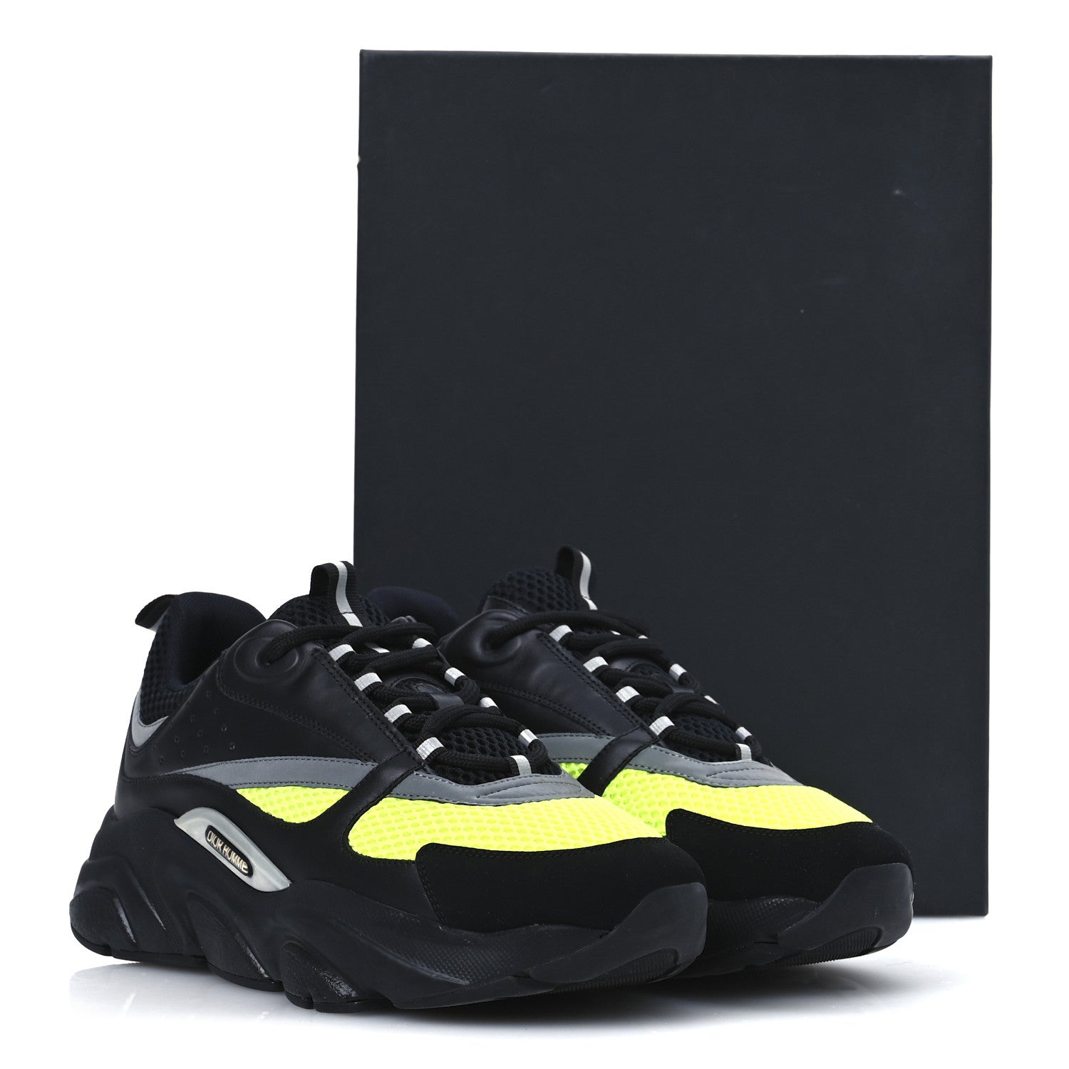 Christian Dior Technical Mesh Calfskin Mens B22 Sneakers 41 Black 11 of 11