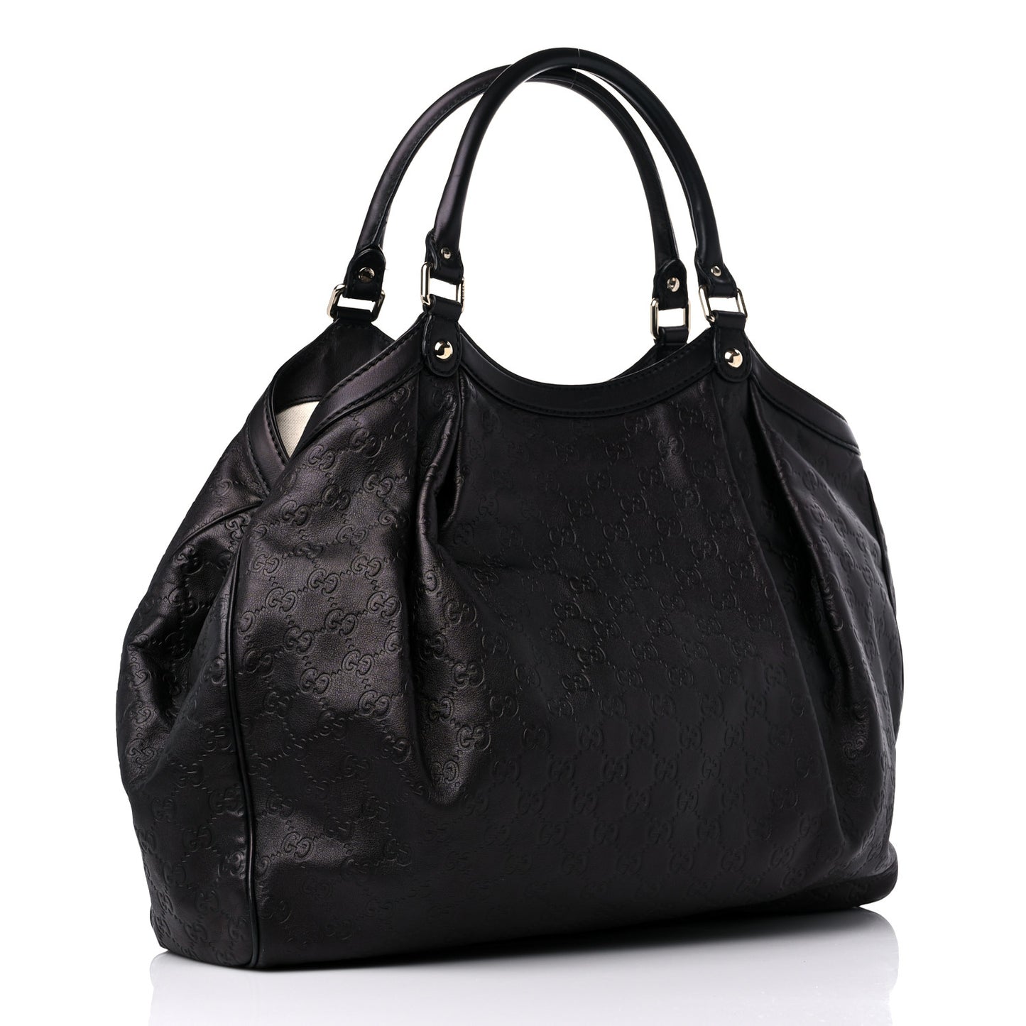 Guccissima Large Sukey Tote Black