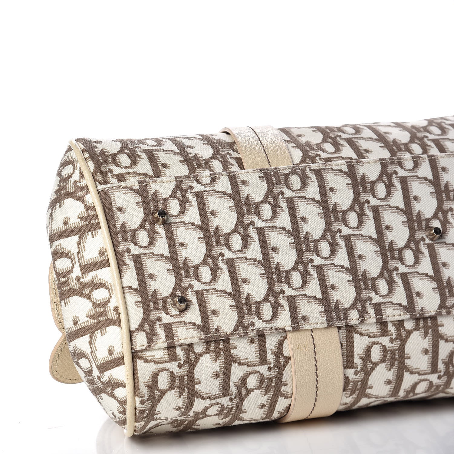 Christian Dior Monogram Vintage Flowers Bowler Beige 16 of 17