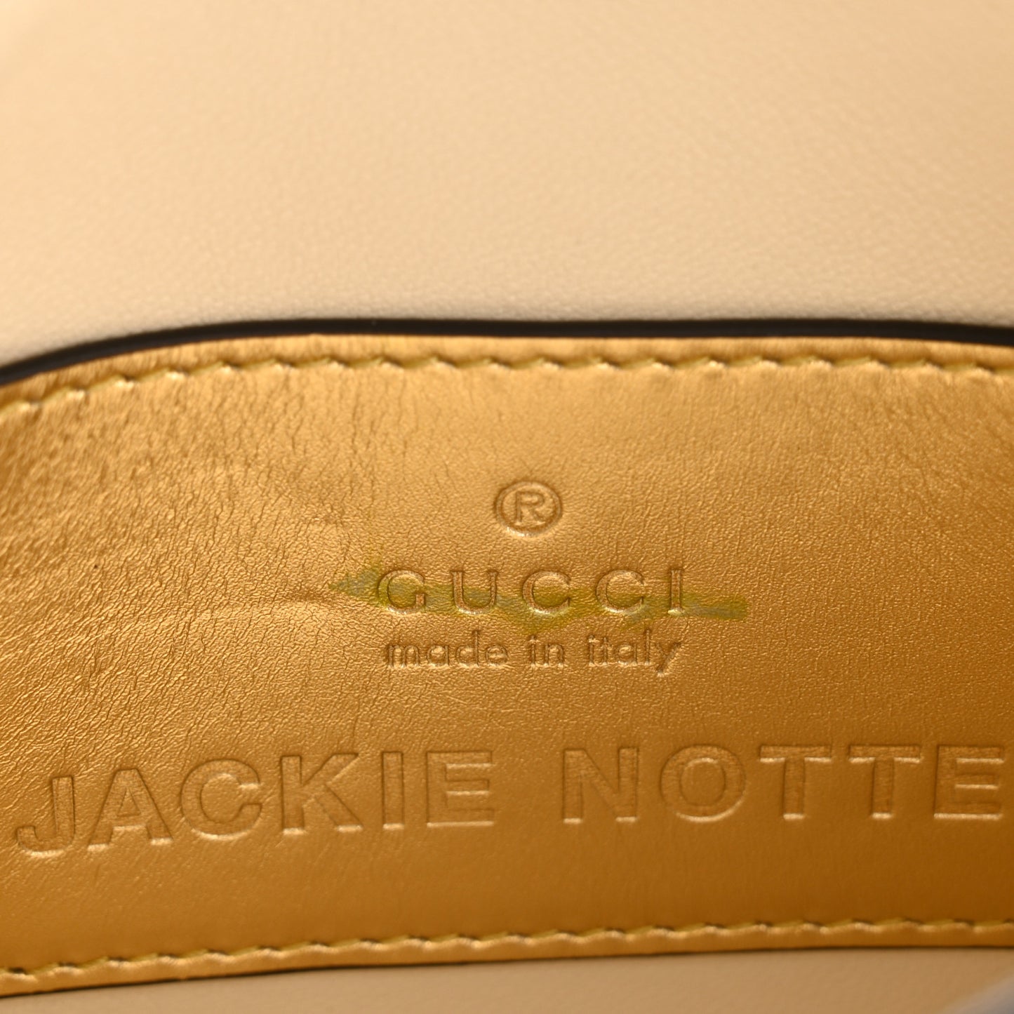 Lux Mirrored Calfskin Mini Jackie Notte Bag Gold