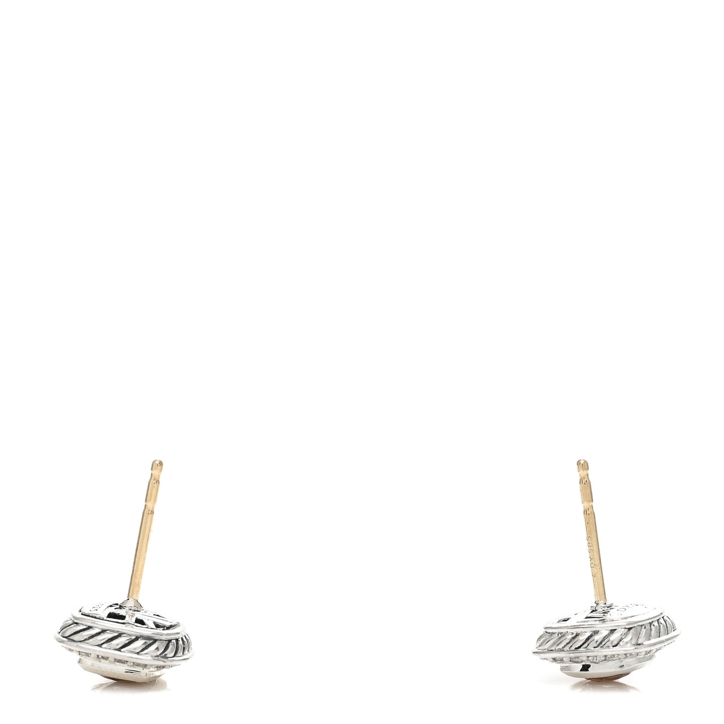 Sterling Silver Diamond Morganite 5mm Petite Albion Earrings