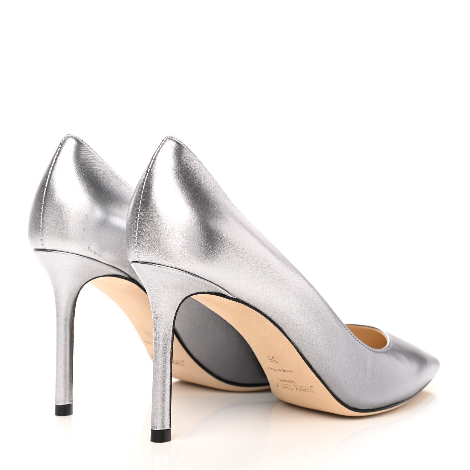 Jimmy Choo Romy 85 Pumps 38 Silver 4 of 10