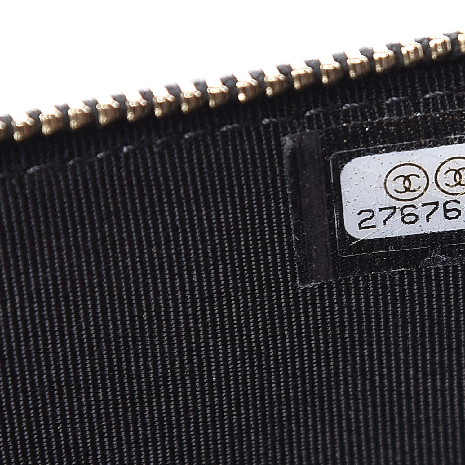 Chanel Iridescent Caviar Quilted Classic Flat Wallet Pouch Black 7 of 8