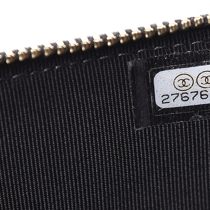 Chanel Iridescent Caviar Quilted Classic Flat Wallet Pouch Black 7 of 8