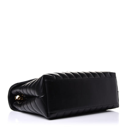 Saint Laurent Calfskin Y Quilted Monogram Medium Loulou Chain Satchel Black 4 of 11