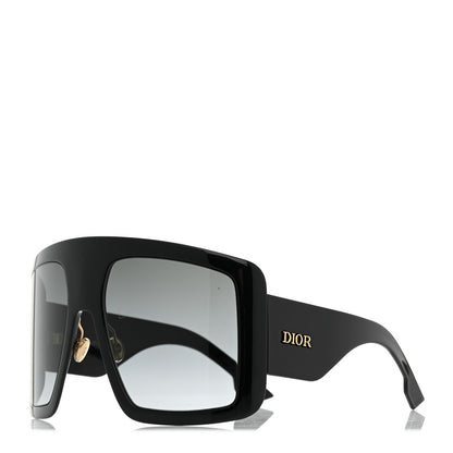 Christian Dior Acetate DiorSo Light 1 Shield Sunglasses Black 1 of 9