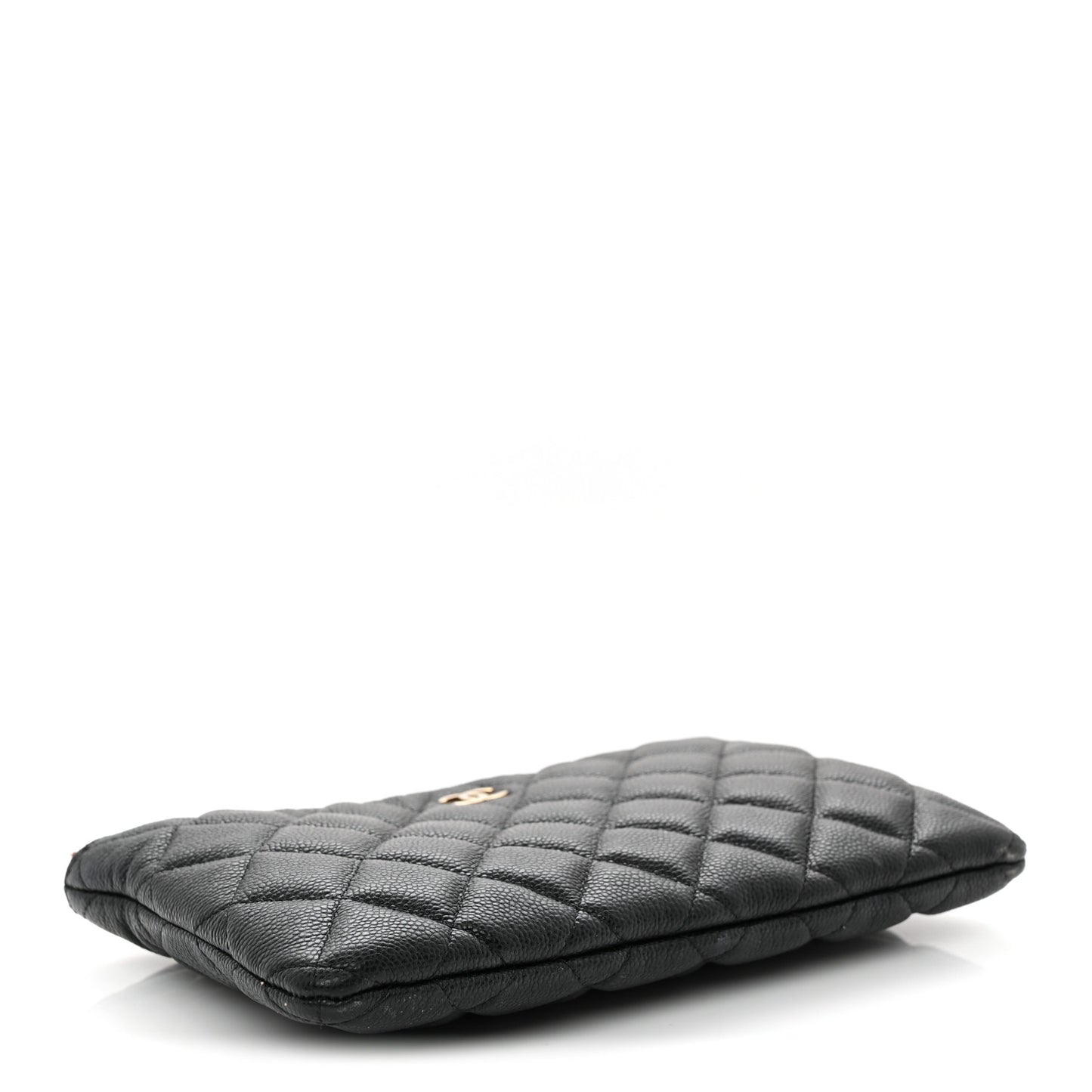 Caviar Quilted Cosmetic Case Black