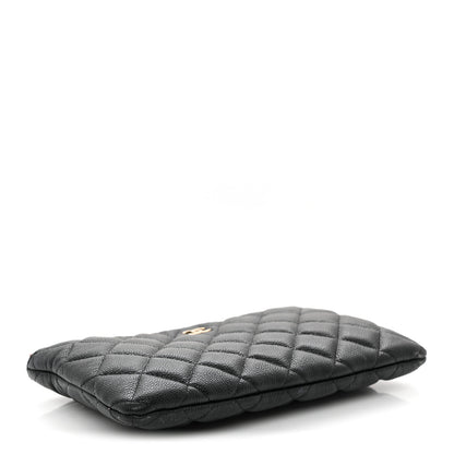 Chanel Caviar Quilted Cosmetic Case Black 4 of 8