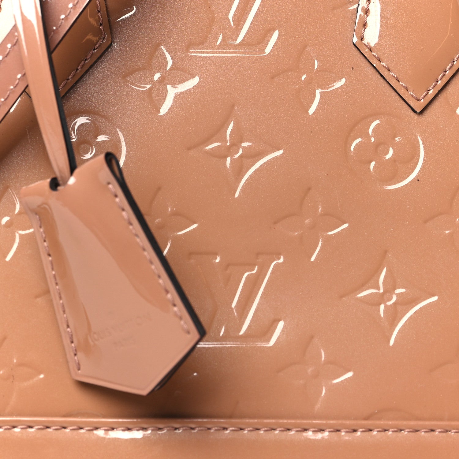Louis Vuitton Vernis Alma BB Rose Velours 7 of 9