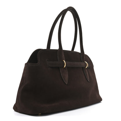 Miu Miu Camoscio Large Aventure Bag Moro 3 of 9