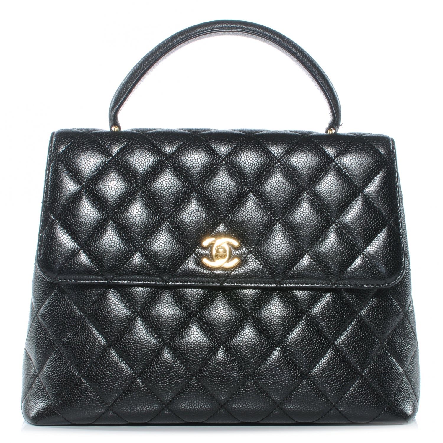 Chanel Caviar Kelly Jumbo Flap Bag Black 1 of 9