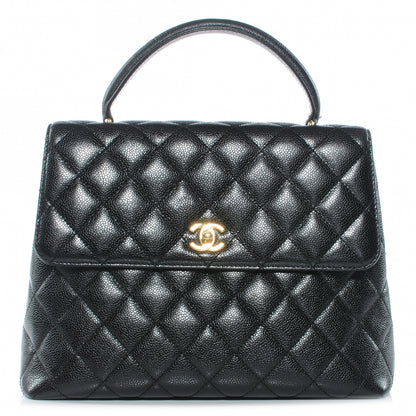 Chanel Caviar Kelly Jumbo Flap Bag Black 1 of 9