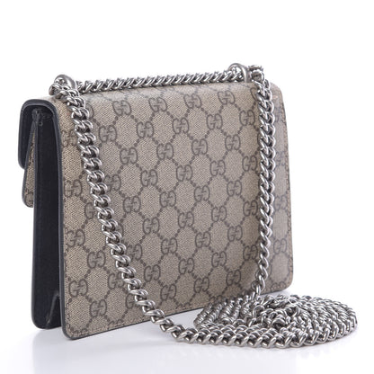 Gucci GG Supreme Monogram Mini Dionysus Shoulder Bag Black 3 of 13