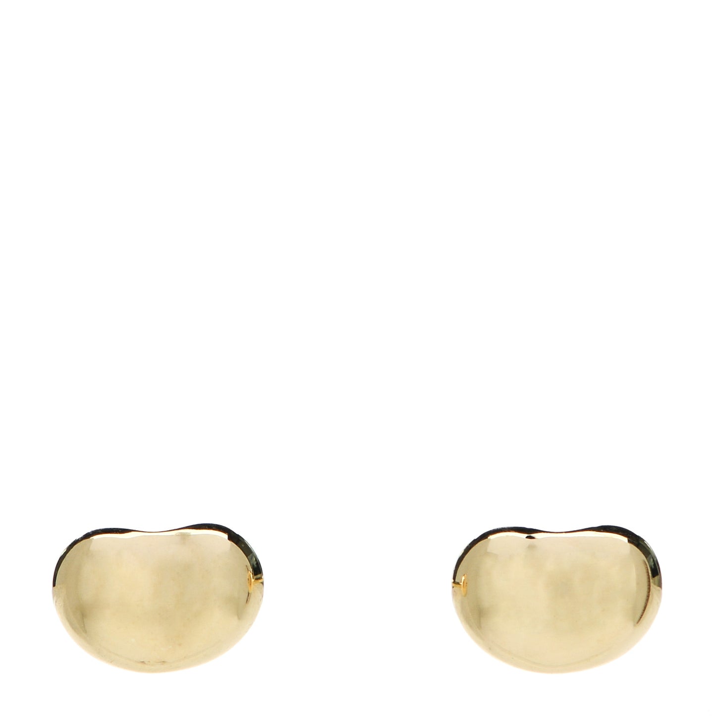 18K Yellow Gold 5mm Elsa Peretti Bean Earrings