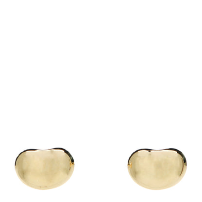 Tiffany 18K Yellow Gold 5mm Elsa Peretti Bean Earrings 1 of 6