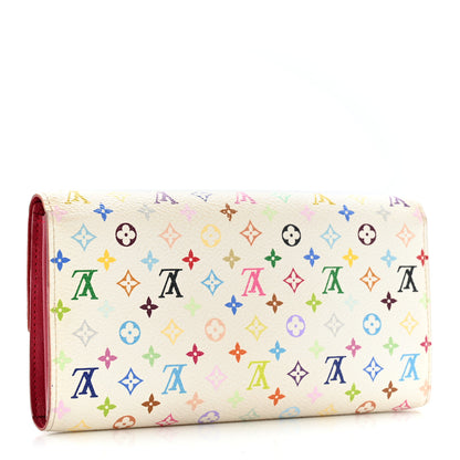 Louis Vuitton Monogram Multicolor Sarah Wallet White Grenade 3 of 13