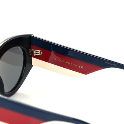 Gucci Acetate Oversized Rectangle Frame Web Sunglasses GG 0275/S Black 6 of 8