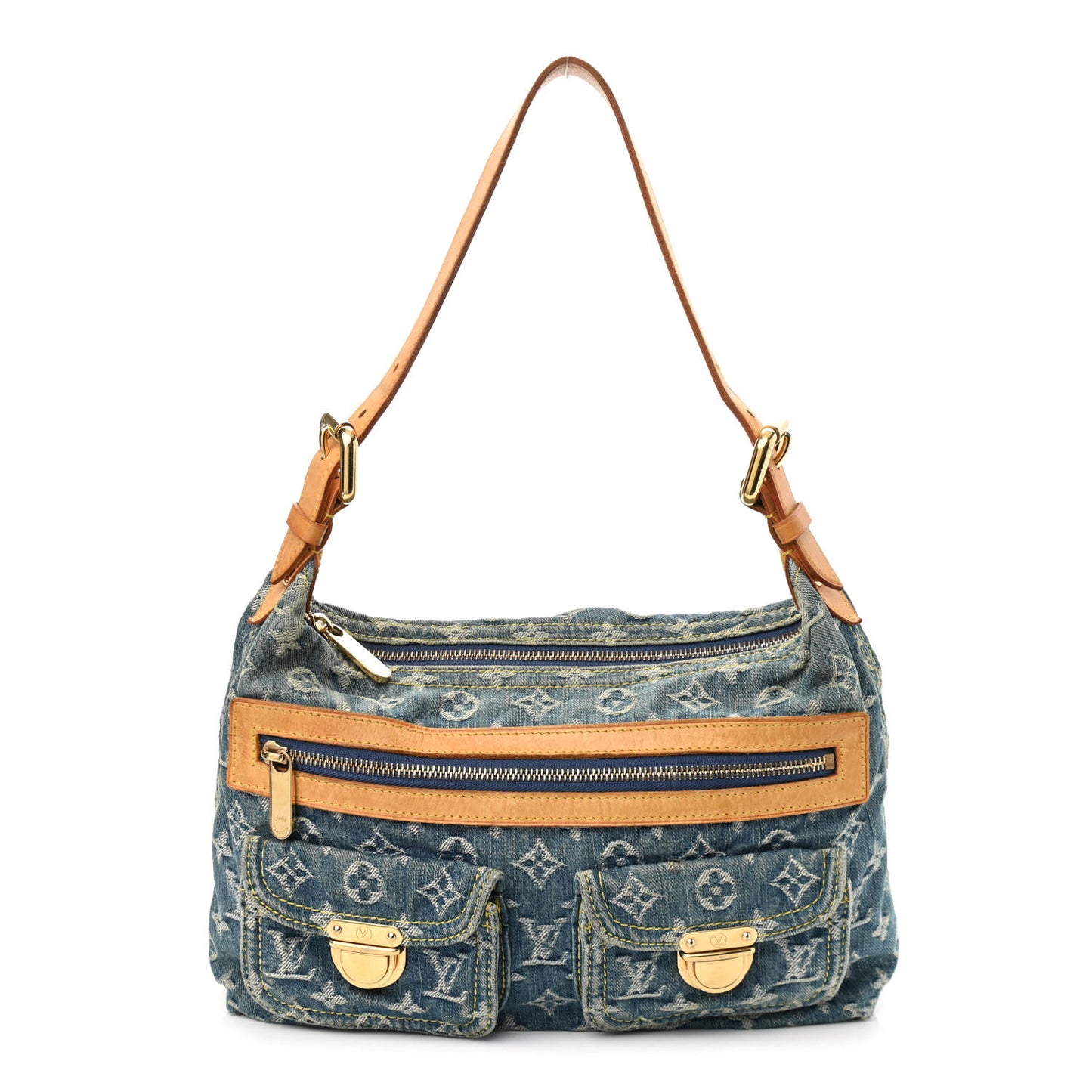 Monogram Denim Baggy PM Blue