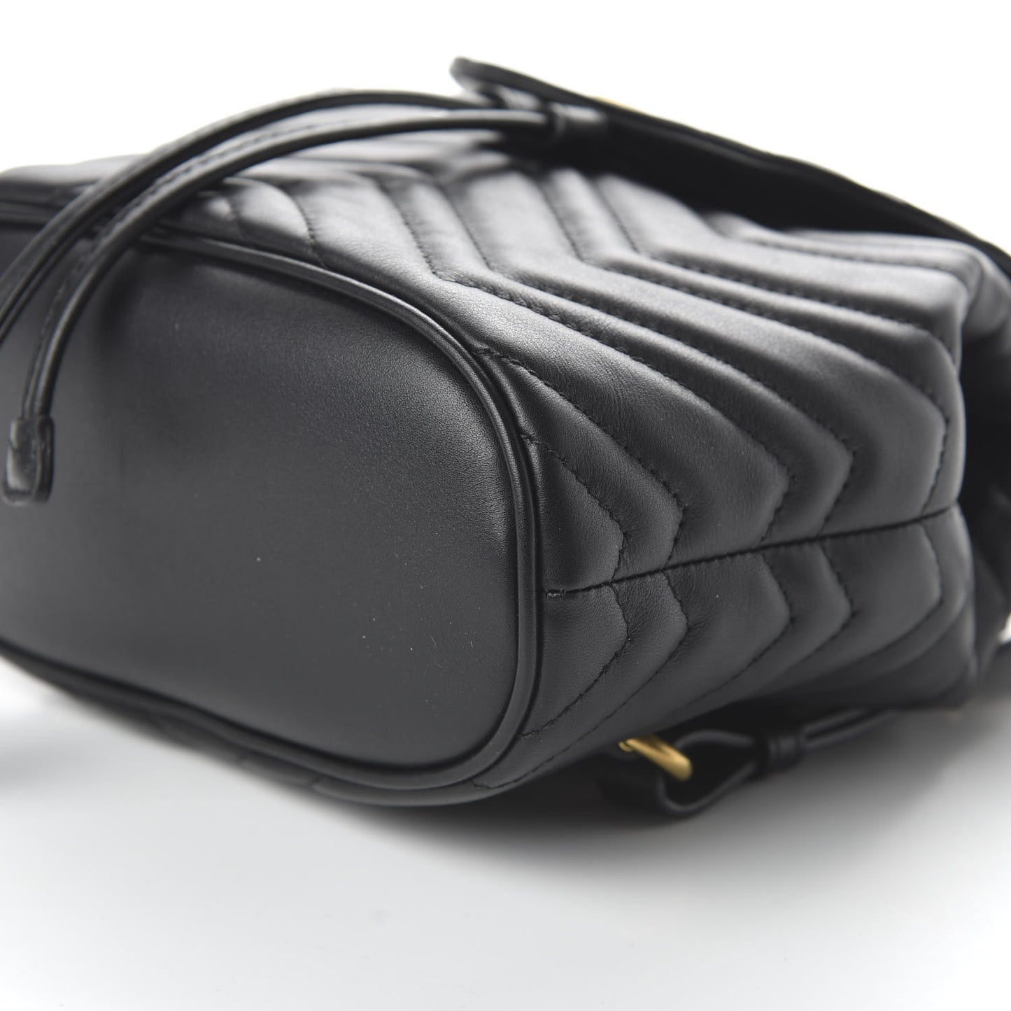 Calfskin Matelasse GG Marmont Flap Backpack Black