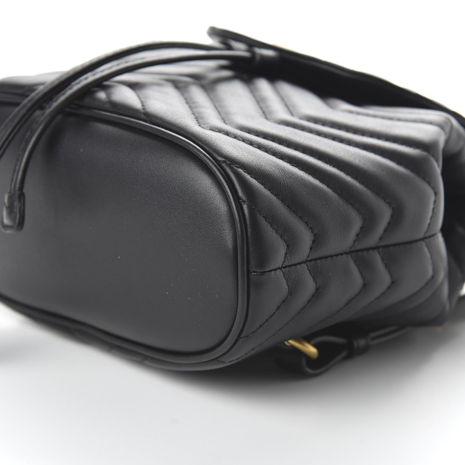 Gucci Calfskin Matelasse GG Marmont Flap Backpack Black 6 of 9