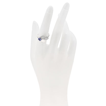 Tiffany Platinum Diamond Tanzanite Paper Flowers Ring 52 6 2 of 6