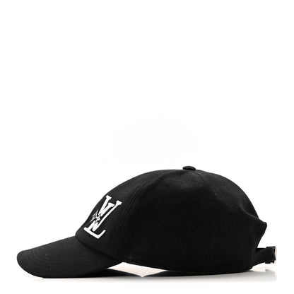 Louis Vuitton Cotton Monogram Embroidered LV Smash Cap L Black 4 of 11