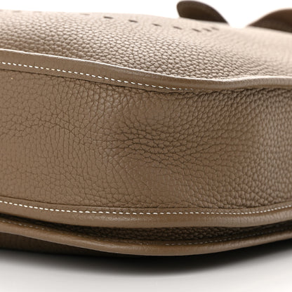 Hermes Taurillon Clemence Evelyne III PM Etoupe 10 of 15