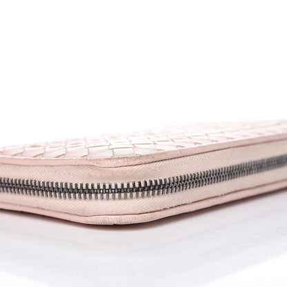 Bottega Veneta Nappa Intrecciato Zip Around Wallet Lotus 10 of 14