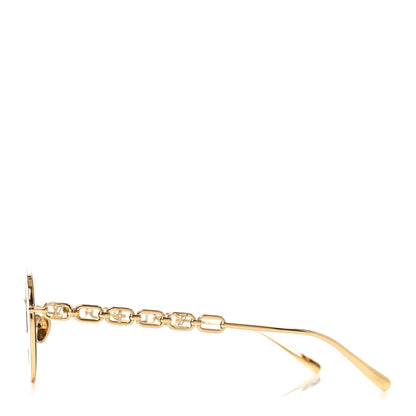 Louis Vuitton Metal My LV Chain Round Sunglasses Z2475U Gold 4 of 8
