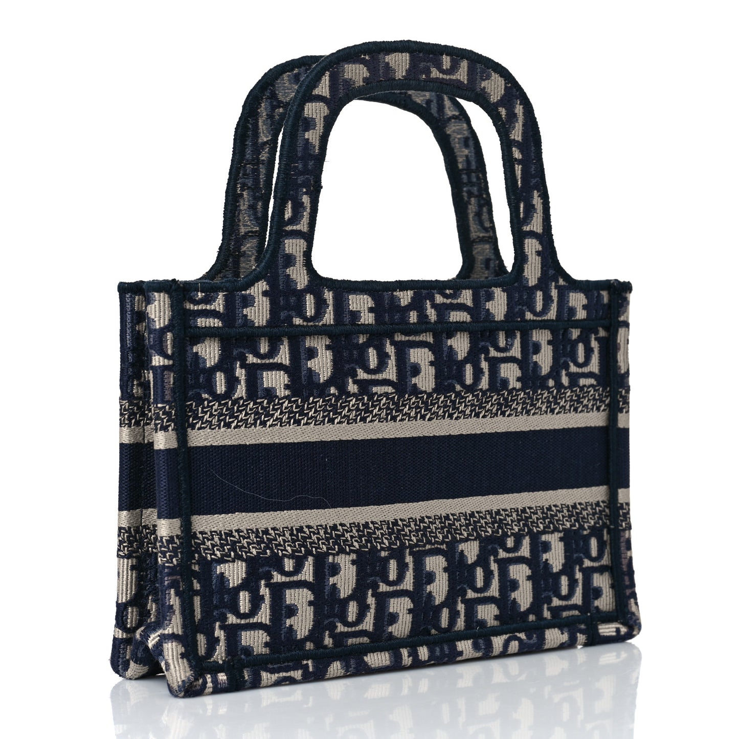 Oblique Mini Book Tote Blue Multicolor