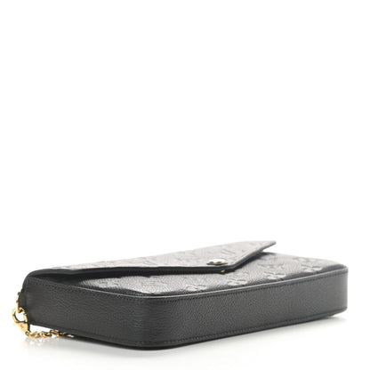 Louis Vuitton Empreinte Pochette Felicie Chain Wallet Black 5 of 16