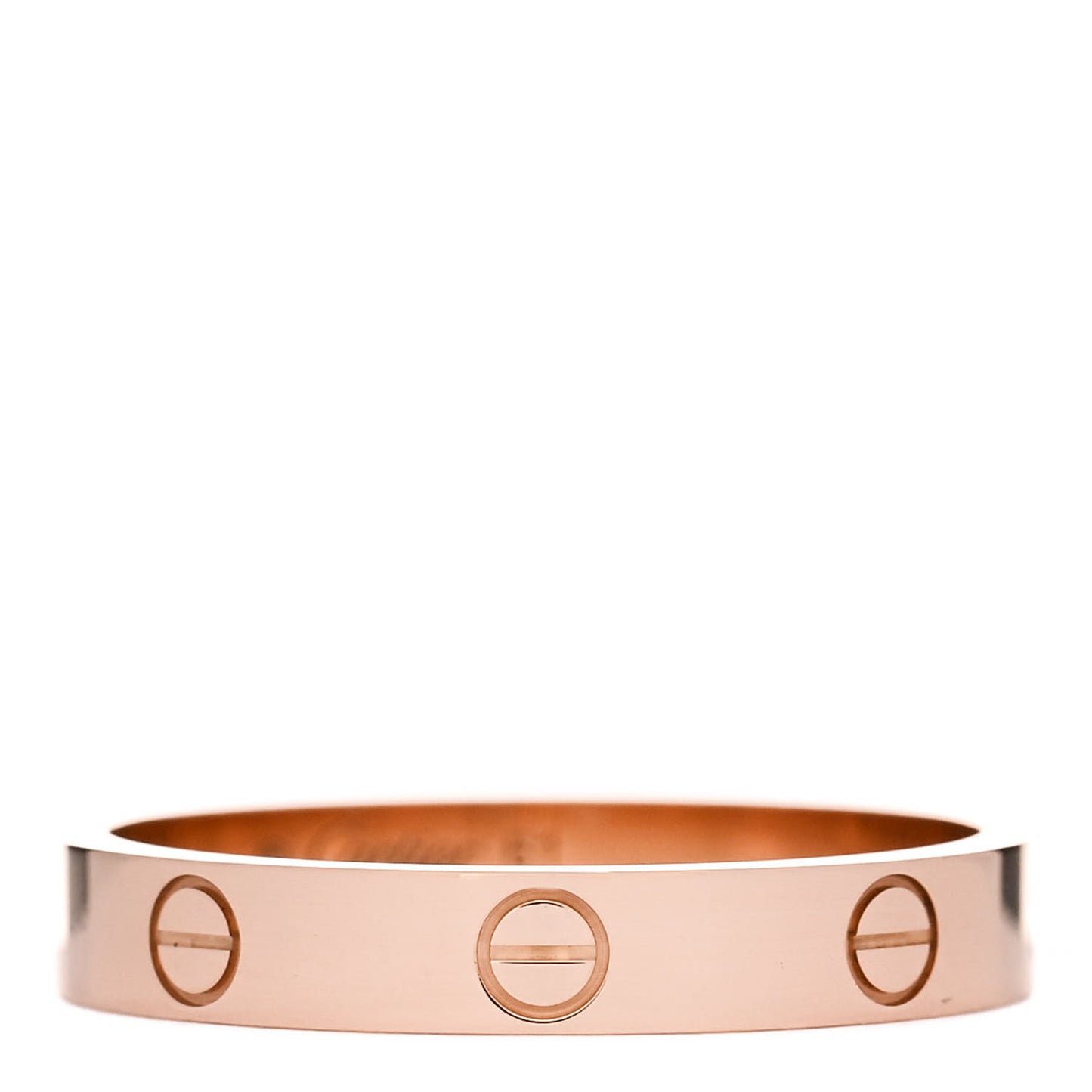 18K Pink Gold 3.6mm LOVE Wedding Band Ring 61 9.5