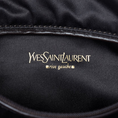 Saint Laurent Calfskin Leopard Print Pony Hair Medium Downtown Tote Dark Brown 7 of 18